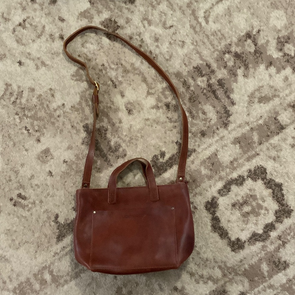 Chic Brown Leather Crossbody Bag